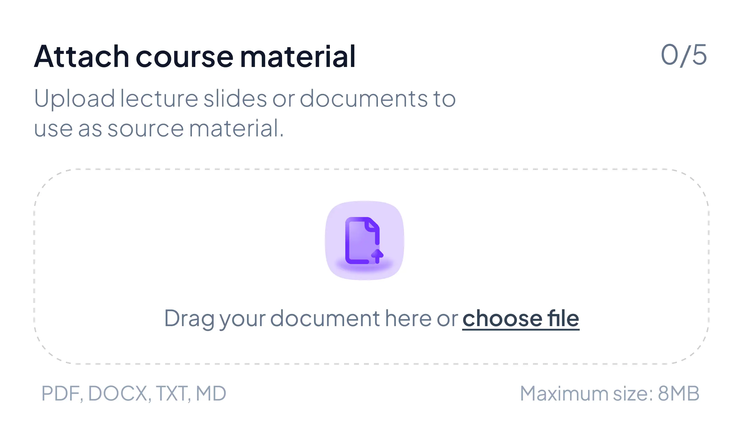 Upload your slides and notes to Aicademy to generate a structured lesson